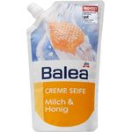 Balea Creme Seife Milch & Honig, Nachfüllpack 2er Pack (2 x 500 ml) – Sanfte Handreinigung für geschmeidige Haut