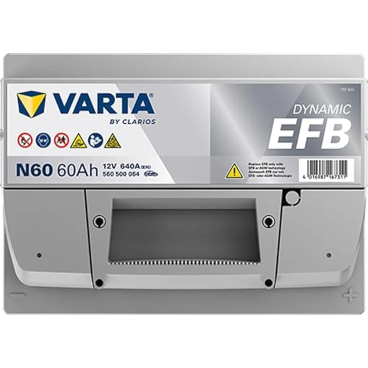 VARTA N60 Blue Dynamic EFB, 12V 60Ah Autobatterie mit 640A Kälteprüfstrom für Start-Stop Fahrzeuge, inklusive 7,50 Pfand – Bild 5