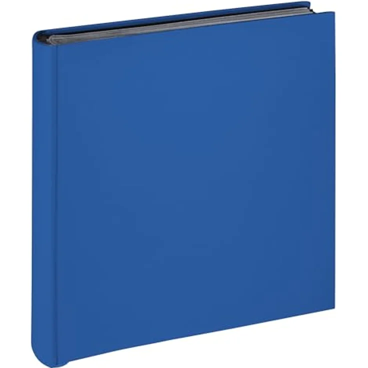 Walther Design Fotoalbum Fun, 30x30 cm, 100 schwarze Seiten, CD-Archiv, royalblau – Bild 1