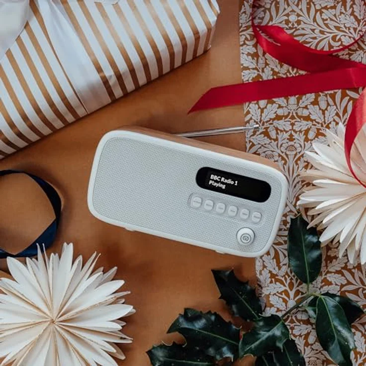 VQ Dexter, DAB/DAB+ Digitalradio & FM Radio in Eiche mit Bluetooth, 60 Speicherplätzen, 3W Lautsprecher – Bild 3