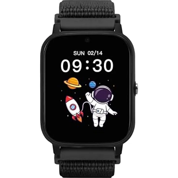 COFI 1453 Smartwatch Kids Tech 4G SIM Klettverschluss Schwarz