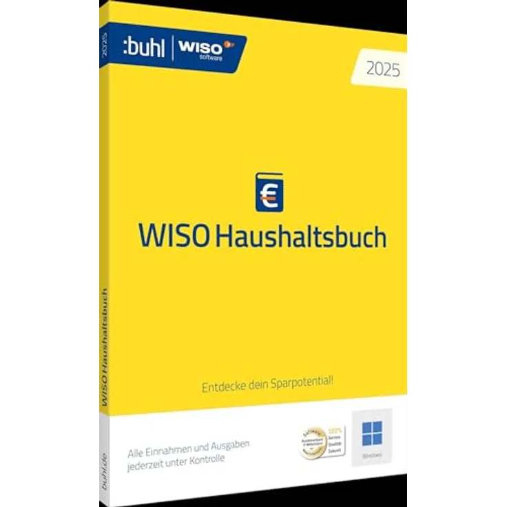 Buhl Data Service WISO Haushaltsbuch 2025, Bürosoftware zur Finanzübersicht und Planung langfristiger Sparziele
