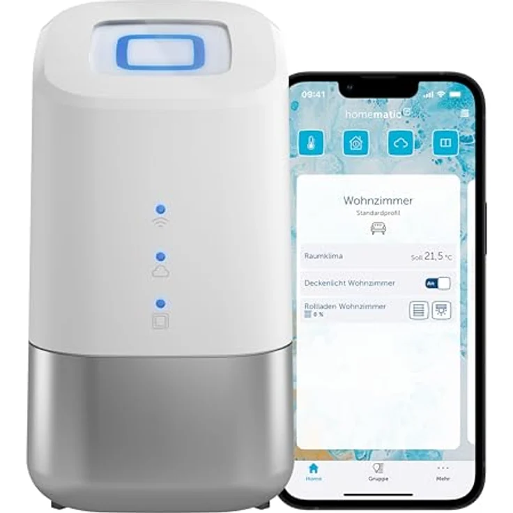 Homematic IP Home Control Unit, Smart Home Zentrale, Digitale Steuerung per kostenloser App, Alexa sowie Google Assistant, hoher Datenschutz – Bild 1
