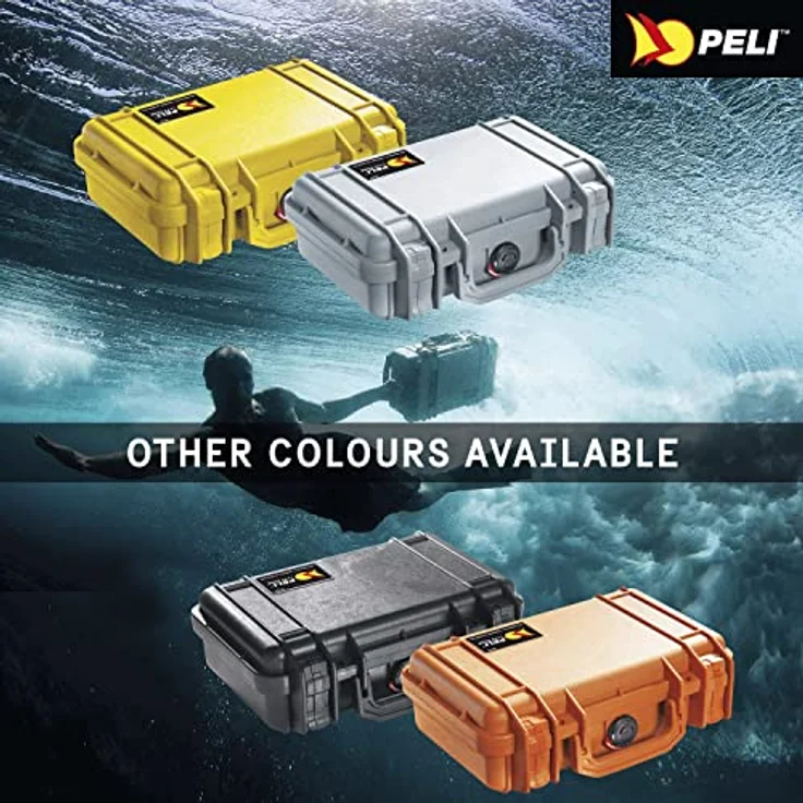 PELI 1170 Schutzkoffer für Foto- und Videokameras, IP67 Wasser- und Staubdicht, 3L Volumen, Hergestellt in den USA, Kein Schaum, Schwarz – Bild 3