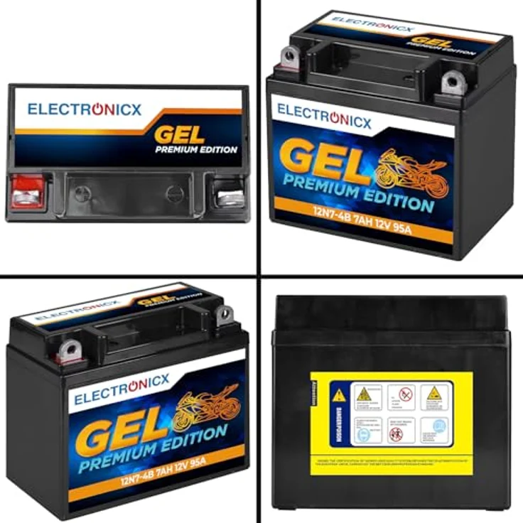 Electronicx Extreme Edition GEL Motorradbatterie 7Ah 12V, wartungsfrei, auslaufsicher, vibrationsfest für Motorrad, Roller und Quad – Bild 9