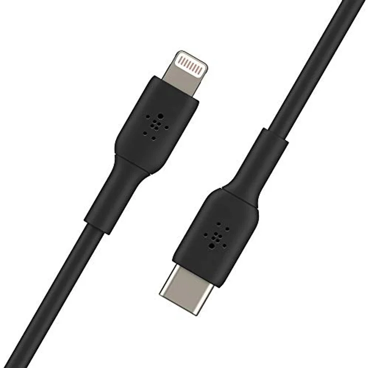 Belkin USB-C-/Lightning-Kabel (iPhone-Kabel zum Schnellladen für das iPhone 14 oder ältere Modelle) Boost Charge MFi-zertifiziertes iPhone USB-C-Kabel (Schwarz, 2 m) – Bild 3