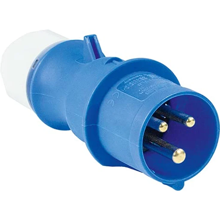 as - Schwabe E-Adapterleitung Caravan - E-Stecker und Schutzkontaktkupplung – IP44 Wohnmobil Zubehör mit Schutzkappe – 3-polige Leitung für Europa Schuko Stecker – Made in Germany - Blau I 60488 – Bild 2