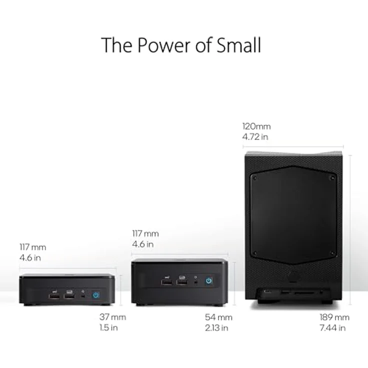 ASUS NUC 12 Pro Slim Kit RNUC12WSKI700000I, Desktop-PC mit Intel Core i7 1260P, Intel Iris XE Grafik, Intel WiFi 6E – Bild 2
