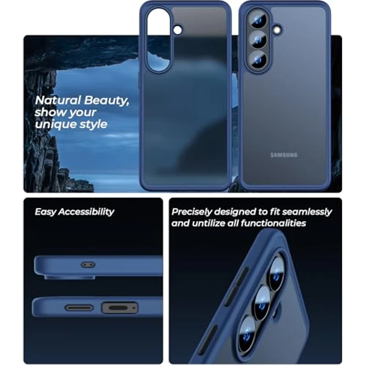 U Ultimate24Style Premium Hülle für Samsung Galaxy S26 – Robustes, stoßfestes Design mit Airbag-Technologie, kratzfest und griffig, blau – Bild 5