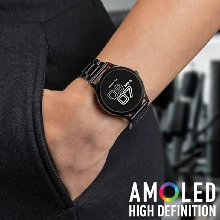 Reflex Active Series 31 Amoled Smart Calling Watch mit Edelstahl-Armband, Blutsauerstoff & Herzfrequenzüberwachung - Kompatibel mit Android IOS – Bild 3