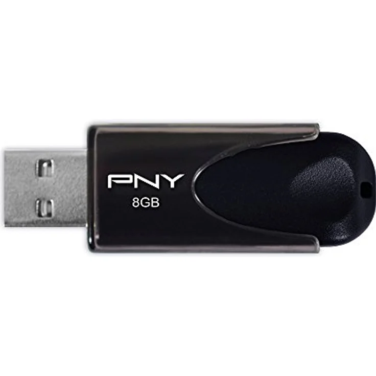 PNY Attaché 4 USB-2.0-Stick 8GB schwarz – Bild 2