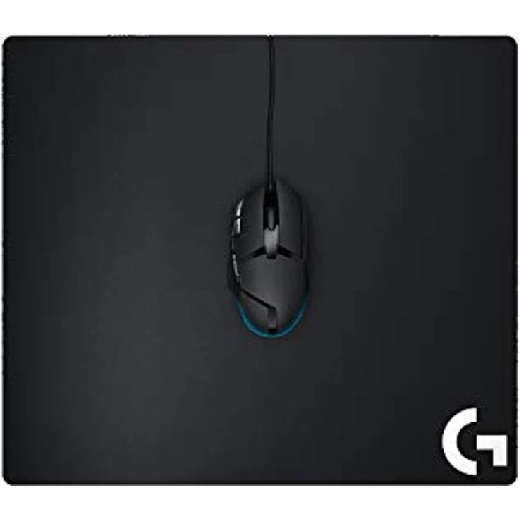 Logitech G640 Gaming Mauspad aus Stoff, 460x400 mm, 3mm flaches Profil, Geringe Oberflächenreibung, Gleichmäßige Oberflächenstruktur, Gummiunterlage, Zusammenrollbar – Bild 3