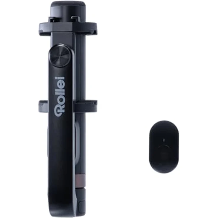Rollei Smartphone Selfie Tripod: Mini-Stativ mit Fernauslöser, höhenverstellbar bis 65,6 cm. 3-in-1: Stativ, Selfie-Stick. Bluetooth, kompakt & stabil. Ideal für unterwegs! (Klemmhalterung) – Bild 4