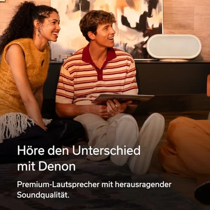 Denon Home 600, Kabelloser Smart Speaker mit HEOS, Dolby Atmos Music, 8 Treiber Array, WLAN, AirPlay 2, Bluetooth, schwarzes Premium Sound-System – Bild 4