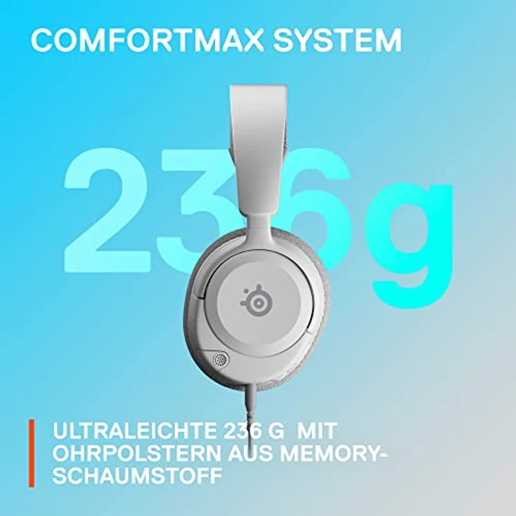 SteelSeries Arctis Nova 1P - Multi-System Gaming-Headset - Hi-Fi-Treiber - 360° Surround-Sound - Memory Foam-Ohrpolster – Bild 6
