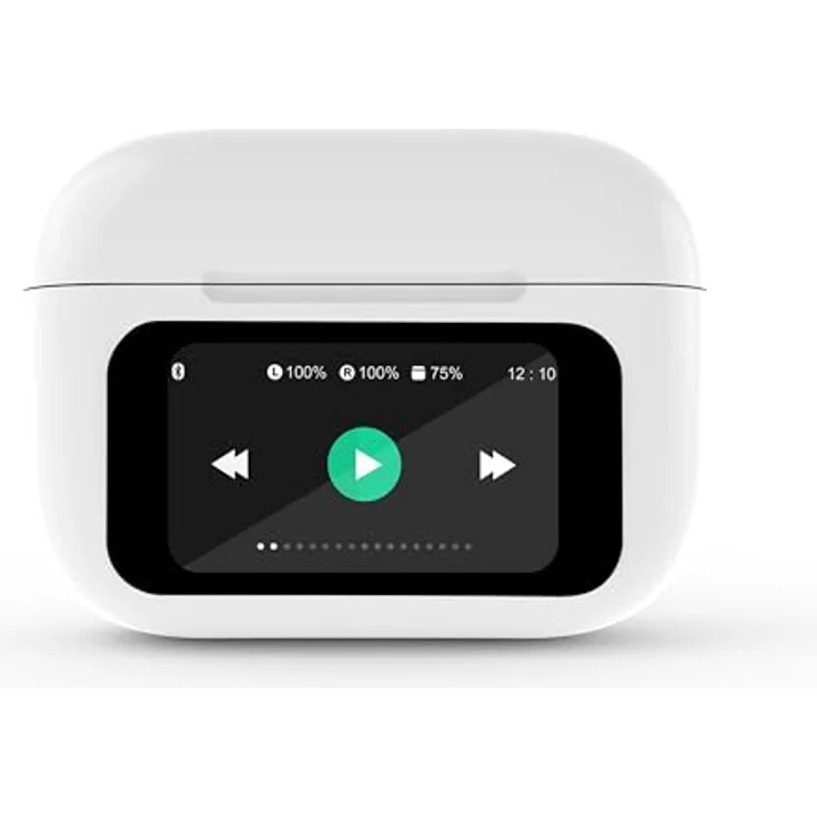 Gembird TWS-LCD-ANC-01-W, Kabellose Kopfhörer mit Active Noise Cancelling und 8 Stunden Akkulaufzeit, Weiss – Bild 3