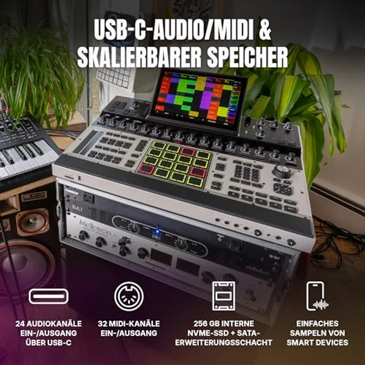 Akai MPC XL, DJ Controller mit 8-Core Prozessor, 10.1 Zoll Multi-Touch Display und 256GB Speicher – Bild 11