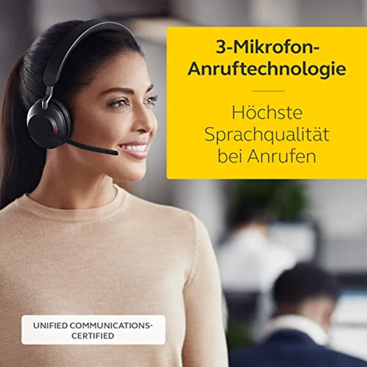 Jabra Evolve2 65 Headset, UC, USB-A, schwarz – Bild 2