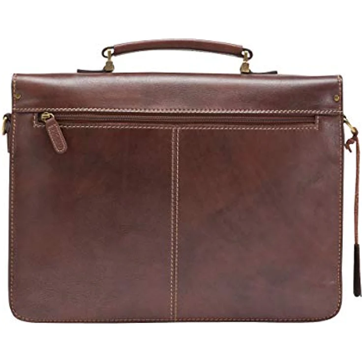 Picard Aktentasche Toscana, Laptoptasche aus 100% Rindsleder, Schwarz, 27 x 37 x 10 cm, 10 L Volumen – Bild 3