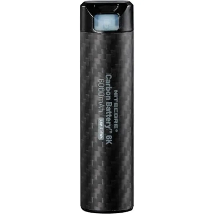 NiteCore Carbon Battery 6K Powerbank, 6000mAh, Carbon-Oberfläche, USB-C-Anschluss