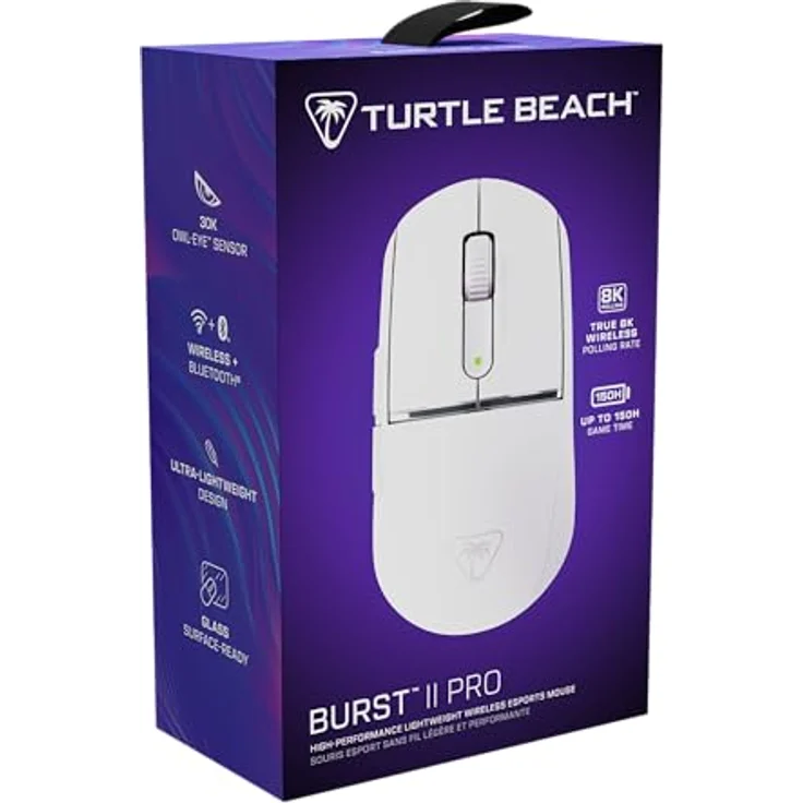 Turtle Beach BURST II PRO, Kabellose E-Sport Gaming-Maus mit 8.000 Hz Abtastrate, 30.000 DPI Sensor, 57 g, Schwarz – Bild 18