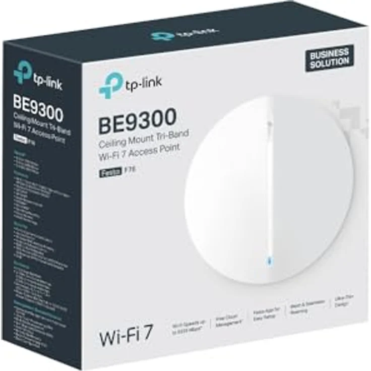 TP-Link Festa F76 Wi-Fi 7 Access Point, Tri-Band BE9300, 2,5G Port, 6 Antennen, 140㎡ Abdeckung – Bild 4