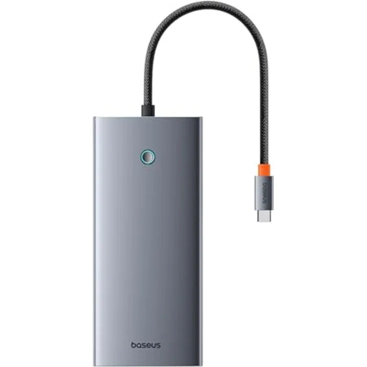 Baseus PortalJoy 13in1 Hub, USB-C auf HDMI, DP, VGA, USB PD, RJ45, SD/TF, 3, grau – Bild 2