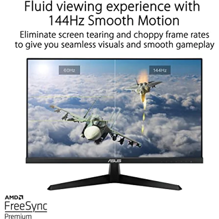 ASUS VY279HGE Gaming Monitor - 27 Zoll Full HD - 144 Hz, 1ms MPRT, FreeSync Premium, GameFast Input - IPS Panel, HDMI, Schwarz - Preisvergleich – Bild 4