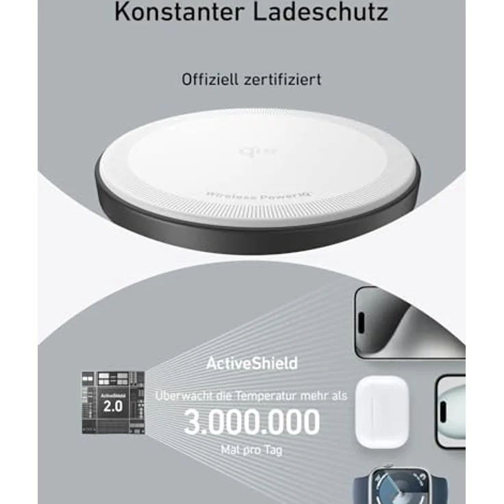 Anker MagGo Wireless Charging Station, Wireless Charger, Schwarz – Bild 8