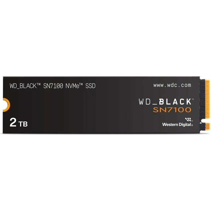 WD Black SN7100, M.2 SSD mit 4000 GB, PCIe Gen4, bis zu 7000 MB/s Leserate, ohne Heatsink