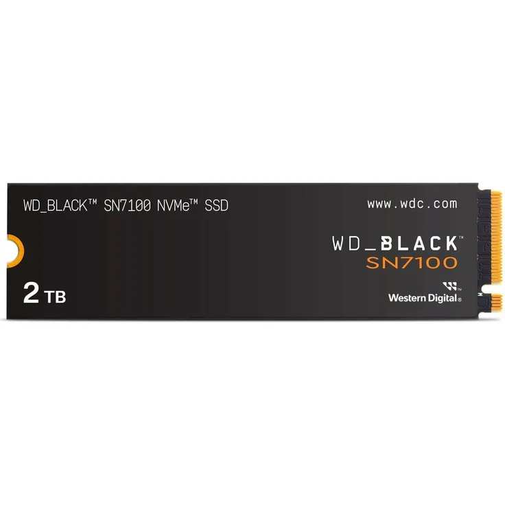 WD Black SN7100, M.2 SSD mit 4000 GB, PCIe Gen4, bis zu 7000 MB/s Leserate, ohne Heatsink