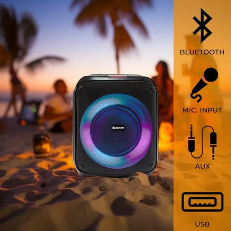 Denver BPS-250 Bluetooth Lautsprecher (4 h Batteriebetrieb) in Schwarz – Bild 4