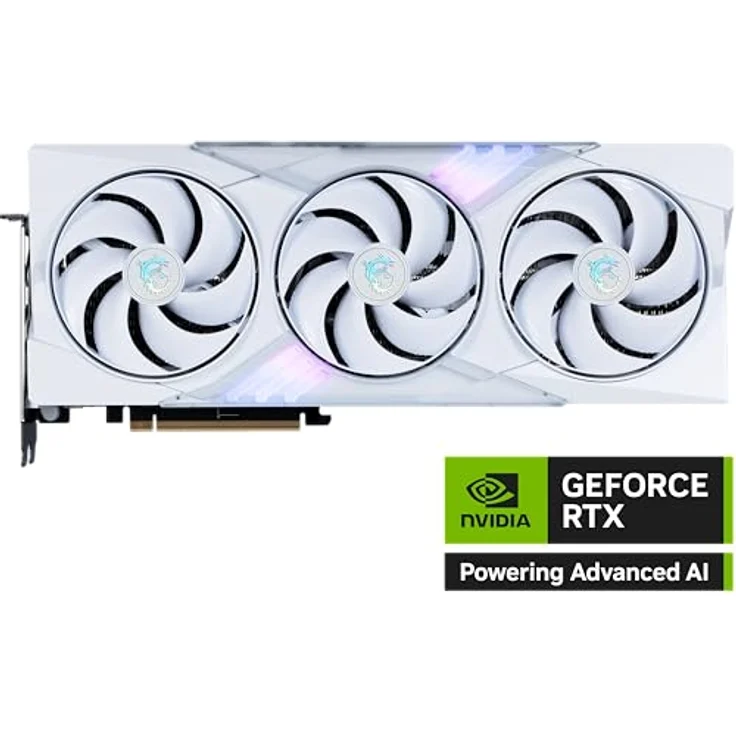 MSI RTX 5070 Ti 16G Gaming Trio OC White, Next-Gen-Grafikkarte mit 16 GB GDDR6X und 2300 MHz Chiptakt – Bild 2