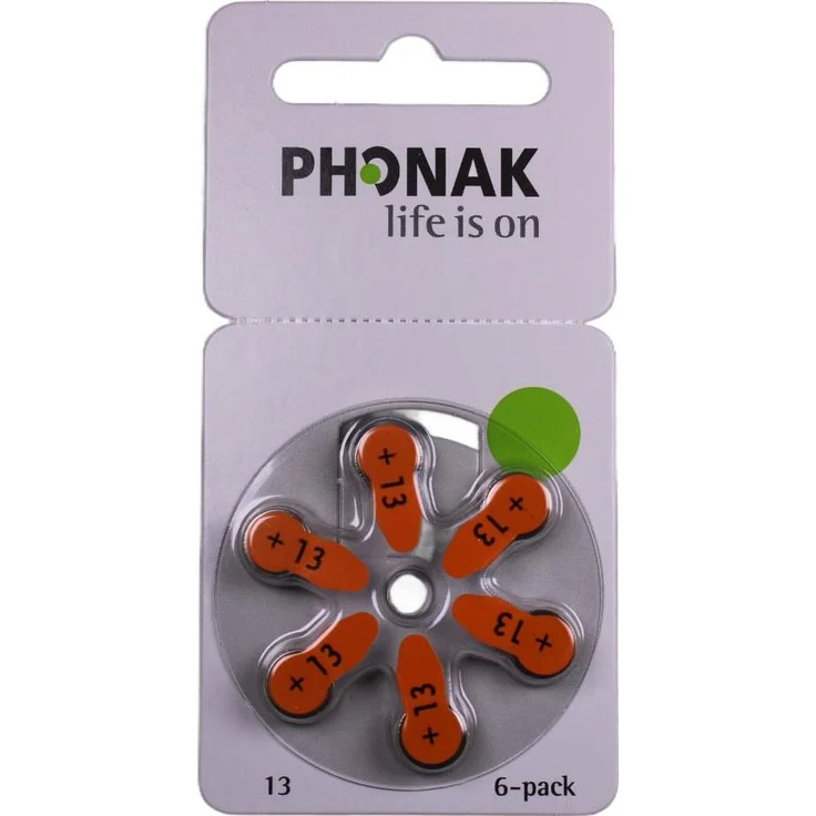 Phonak Hörgeräte Batterien 13er - 30 Batterien, zuverlässige Energiequelle für Hörgeräte