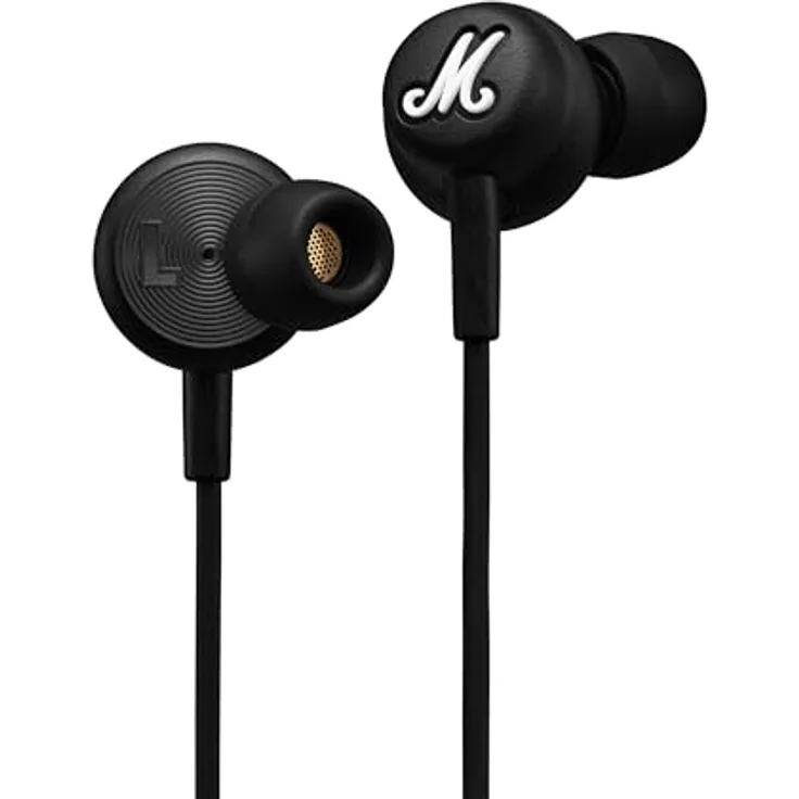 Marshall Mode USB-C In-Ear-Kopfhörer mit integriertem Mikrofon und Fernbedienung für Anrufe und Musik, schwarz