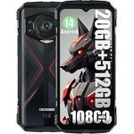 DOOGEE S118 (2024) 4G Smartphone, Helio G99 Octa Core 20GB + 512GB, 10800mAh Akku / 33W, 50MP Kamera, Android 14, 6.58 Zoll, Fingerabdruck, Rot