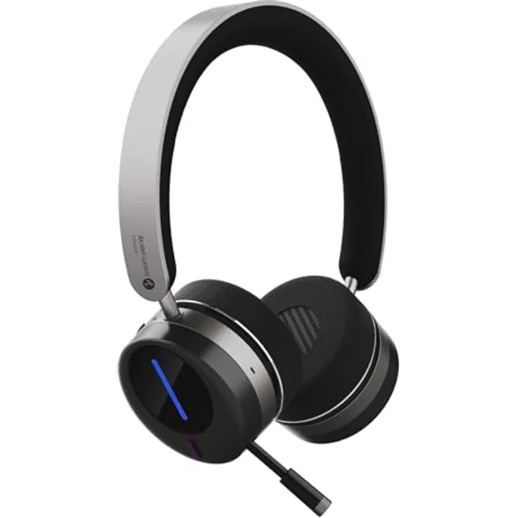 Alcatel-Lucent Enterprise ALE AH80 Bluetooth Headset – Hybrid Active Noise Cancellation, 40ms Low Latency, Wireless Charging, Touch Control – Bild 1