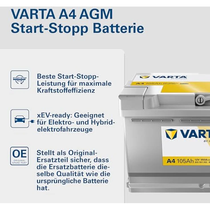 VARTA N65 Blue Dynamic EFB, 12V Autobatterie mit 65Ah und 650A für Start-Stopp-Automatik, inkl. 7,50 Pfand – Bild 2