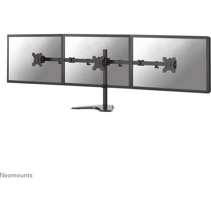 Neomounts FPMA-D550DD3BLACK, Tischständer für 3 Monitore bis 27 Zoll mit Neige-, Dreh- und Schwenkfunktion, Schwarz – Bild 1