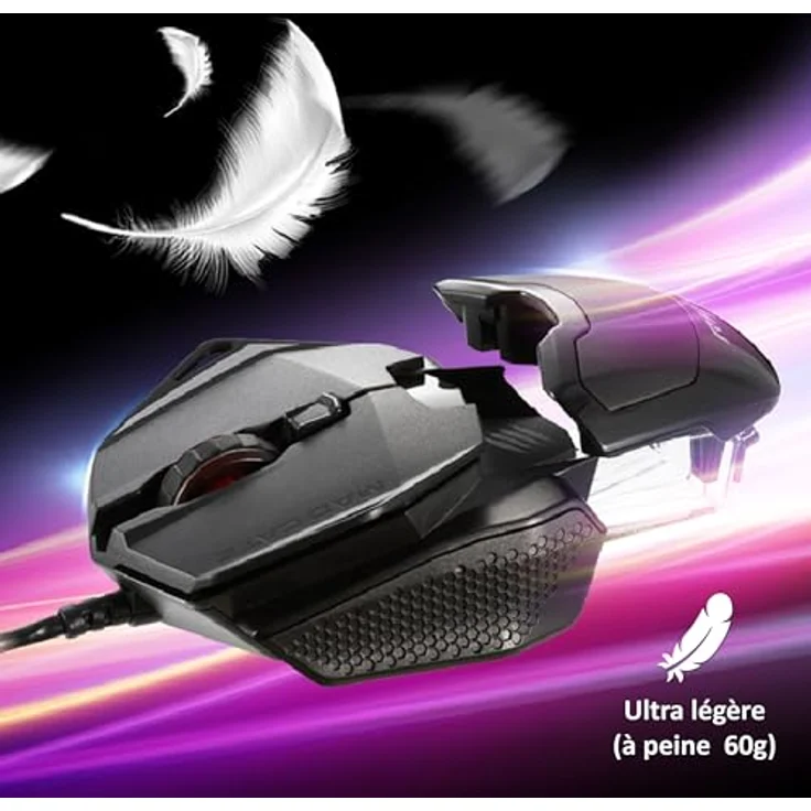 Mad Catz R.A.T. 1+ Maus rechts USB Typ-A Optisch 2000 DPI (MR01MCINBL000-0) – Bild 5