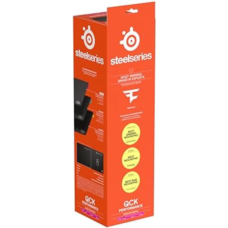 SteelSeries QcK Performance Speed XL Mauspad - Schwarz, Ultra-glatte Oberfläche, Rutschfeste Basis, 900 x 400 mm – Bild 11