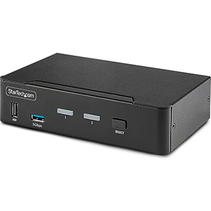 StarTech.com 2-Port 8K KVM-Switch DisplayPort 1.4, 8K 60Hz / 4K 144Hz, DP 1.4, 2X USB 3.0 Ports, 4X USB 2.0 HID Ports, KVM DisplayPort Umschalter, Taste & Hotkey, MST (D86A2-2-PORT-8K-KVM) – Bild 1