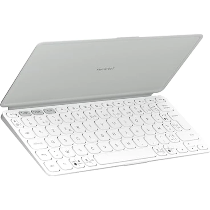 Logitech Keys-To-Go 2, Tastatur mit AZERTY-Layout, Pale Grey – Bild 1