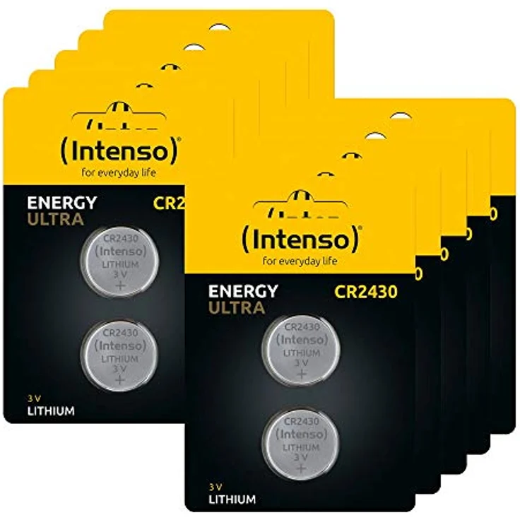 Intenso Energy Ultra CR 2430 Lithium Knopfzelle, 2er Blister, 3V, 290 mAh, ideal für Uhren und Spielzeug – Bild 1