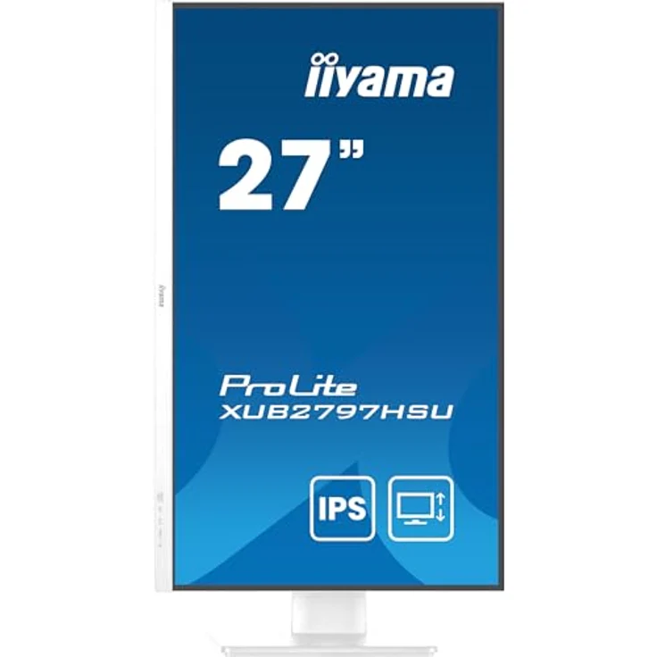 iiyama Prolite XUB2797HSU-W2 27" IPS LED-Monitor Full-HD 100Hz HDMI DP USB3.2 Höhenverstellung Pivot Adaptive Sync weiß – Bild 4