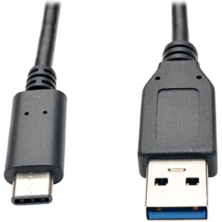 Eaton USB-C-auf-USB-A-Kabel, USB 3,2 Gen 2 bis zu 10 Gbit/s Datengeschwindigkeit, Stecker-auf-Stecker, 3 Fuß / 0,9 Meter (U428-003-G2)