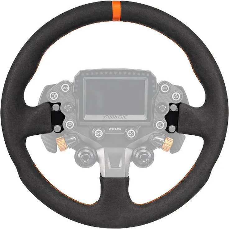 Simagic ZS-330RR Alcantara Lenkrad, 330 mm Durchmesser, Anti-Rutsch Oberfläche, kompatibel mit Zeus Sport