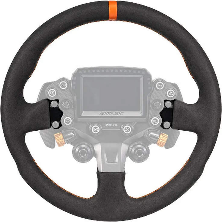 Simagic ZS-330RR Alcantara Lenkrad, 330 mm Durchmesser, Anti-Rutsch Oberfläche, kompatibel mit Zeus Sport