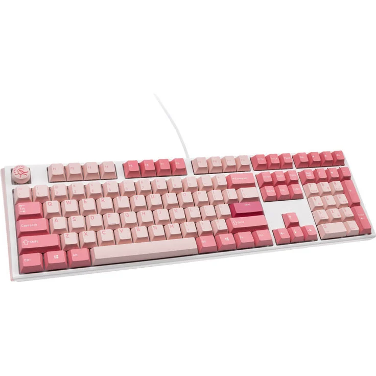 Ducky One 3 Gossamer Pink Gaming Tastatur - MX-Black Clear Top (US)