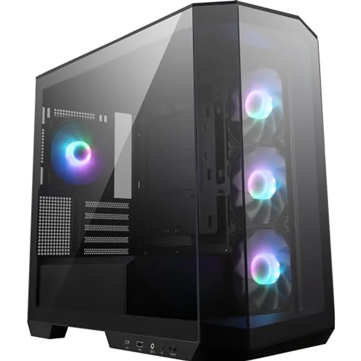 MSI MAG PANO M100R PZ (Mini ITX, mATX), PC Gehäuse, Schwarz – Bild 1